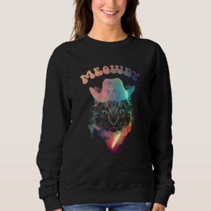 Galactic Tie Dye Meowdy Texas-nummer T Shirt