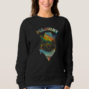 Galactic Tie Dye Meowdy Texas-nummer T Shirt