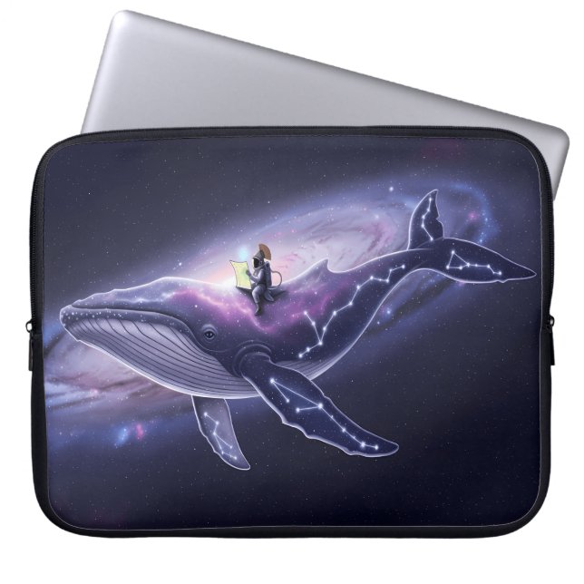 Galactic Whale Laptop Sleeve (Framsidan)