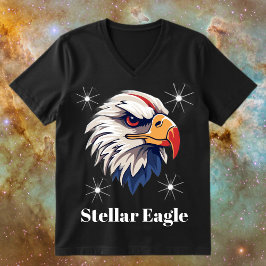 Galactic Wildlife Nebula Eagle T Shirt