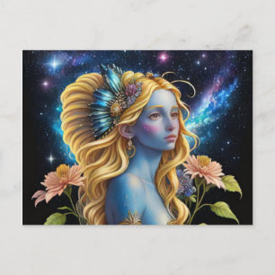 *~* Galactic Women Fantasy Jewels AP58 Galaxy Helg Vykort