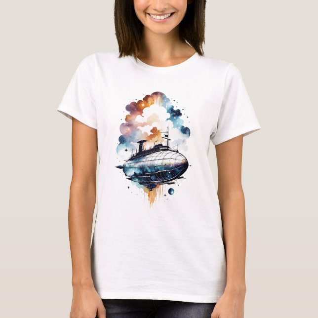 Galactic Zeppelin T Shirt (Framsida)