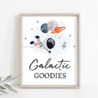 Galactice Goodies Space Party Astronaut Boy Sign