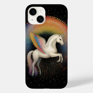Galactice Unicorn Rainbow Färgad Stars Deep Space