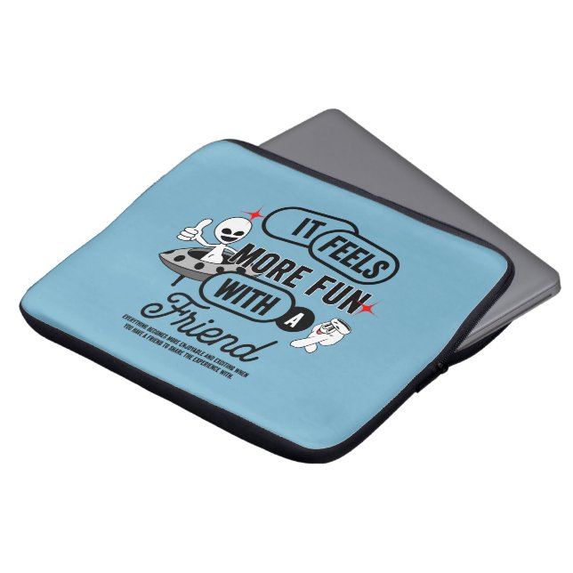 Galactiskt Friends Space | 13 tum Laptop sleeve (Framsida topp)