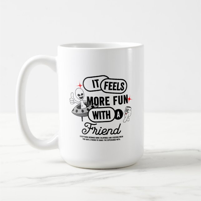 Galactiskt Friends Space | 15# Classic Mugg (Vänster)