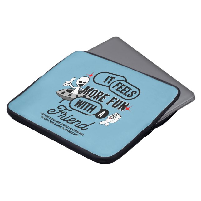 Galactiskt Friends Space | 15 tum Laptop sleeve (Framsida topp)