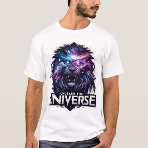 Galactiskt Pride: Majestic Universe Lejon T-Shirt