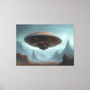 Galactiskt UFO-Kanvastryck Canvastryck