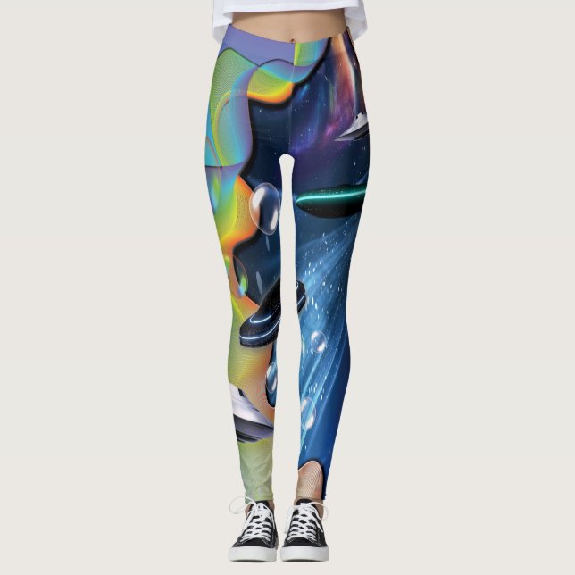 Galacy Bubbles Leggings (Framsida)
