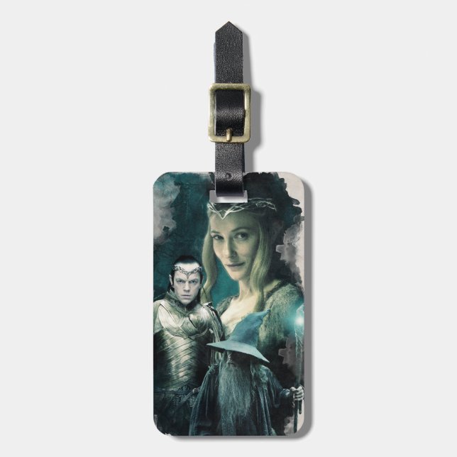 Galadriel, ELROND™ och Gandalf-grafik Bagagebricka (Vertikal Framsida)