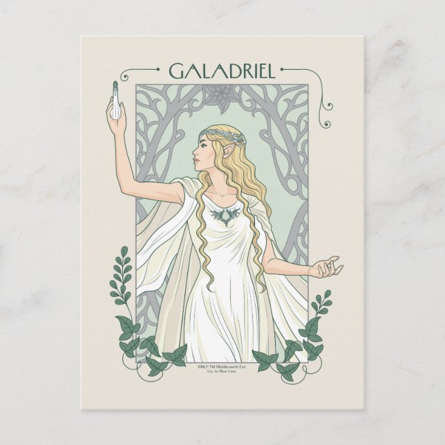 Galadriel Light of Valinor Graphic Vykort (Framsida)