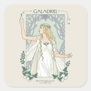 Galadriel Ljus av Valinor Grafik Fyrkantigt Klistermärke