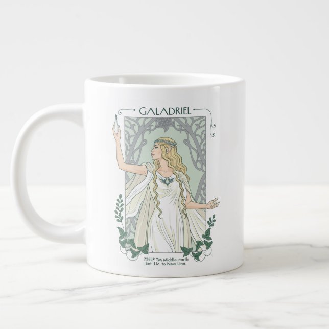 Galadriel Ljus av Valinor Grafik Jumbo Mugg (Vänster)