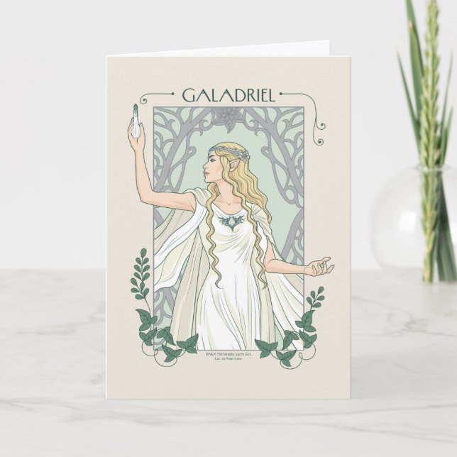Galadriel Ljus av Valinor Grafik Kort (Framsida)