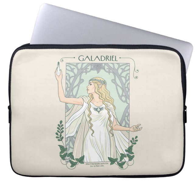 Galadriel Ljus av Valinor Grafik Laptop Fodral (Framsidan)
