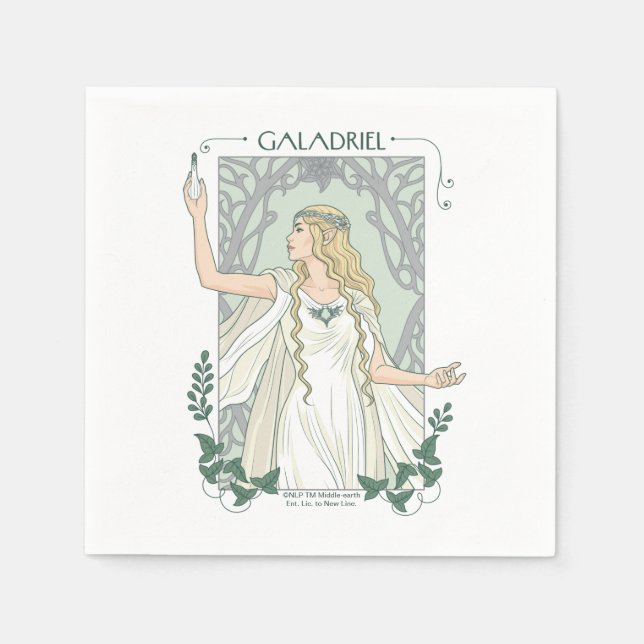 Galadriel Ljus av Valinor Grafik Pappersservett (Framsidan)