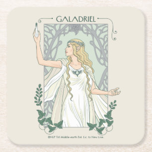 Galadriel Ljus av Valinor Grafik Underlägg Papper Kvadrat