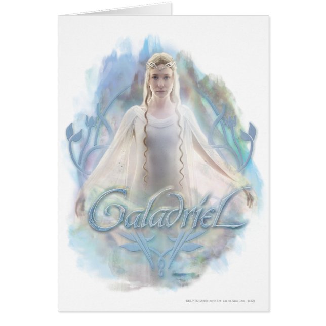 Galadriel med Namn Hälsningskort (Framsidan)