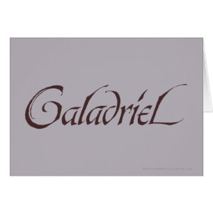 Galadriel Namn Solid Hälsningskort