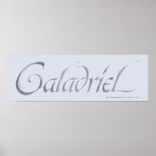 Galadriel Namn Texturerad Poster
