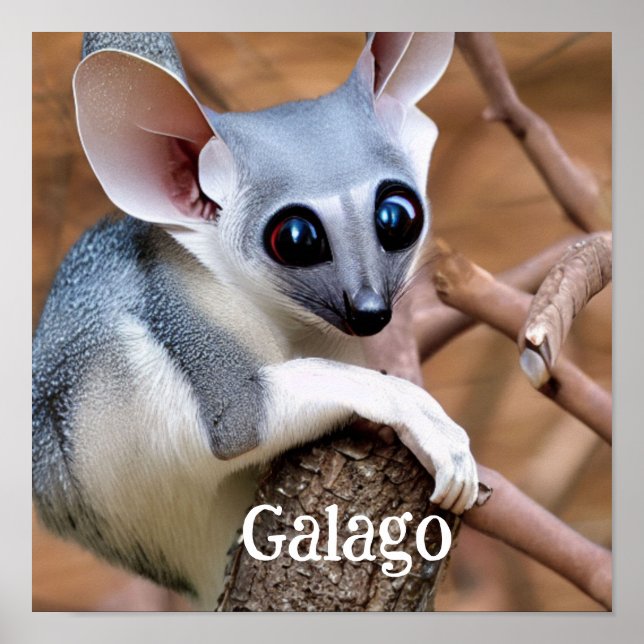 Galago alias Bush Baby Poster (Framsidan)