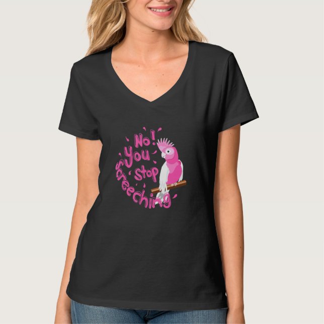 Galah Australisk Fågel T Shirt (Framsida)