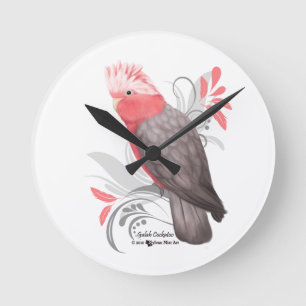 Galah Cockatoo Rund Klocka