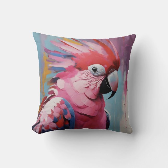 Galah Parrot Cushion Kudde (Framsida)