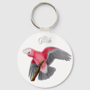 Galah Ro har brast i Cockatoo Keychain Nyckelring