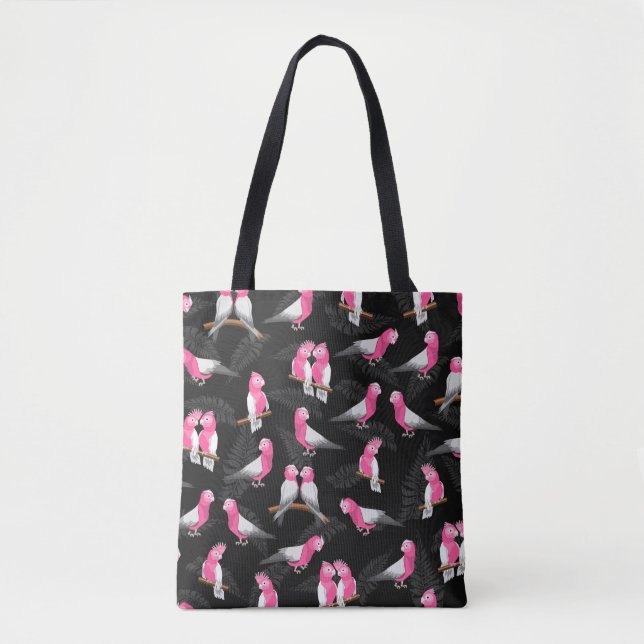 Galah rosa cockatoo mönster tygkasse (Framsida)
