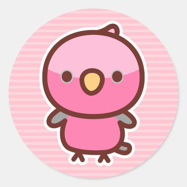 Galah Runt Klistermärke (Framsida)