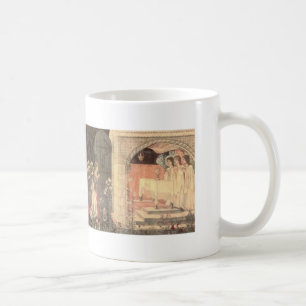 Galahad, Bors och Percival uppnår gralen Kaffemugg
