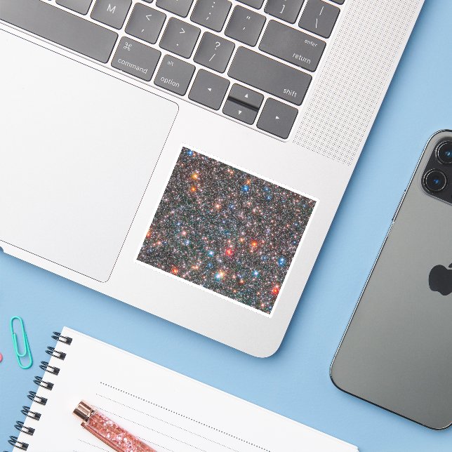 Galaktisk massa av mjölkaktigt sätt. klistermärken (Laptop med iPhone)