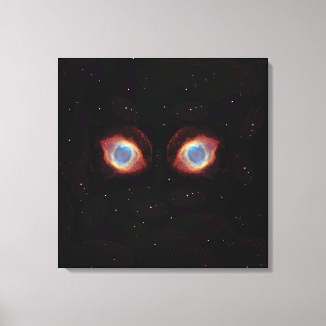 Galaktisk nebulosa ögon affisch canvastryck (Framsida)