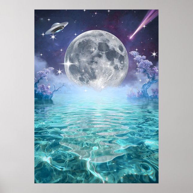 Galaktisk Reflexion Poster (Framsidan)