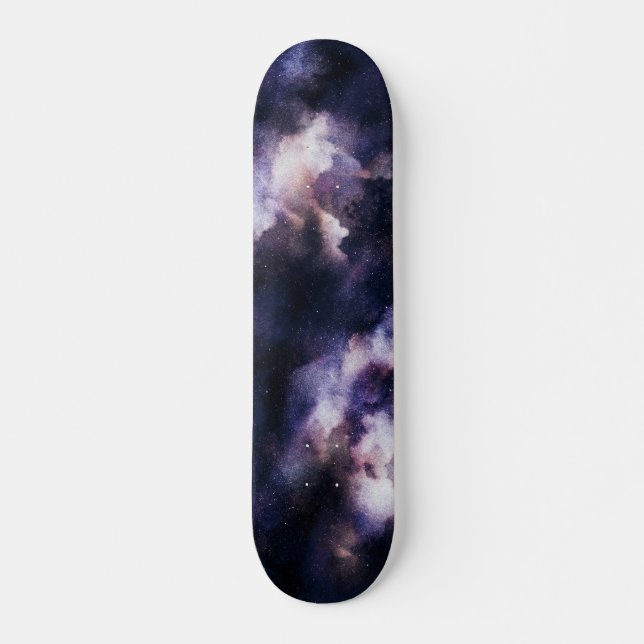 Galaktisk rymd natt himmel mini skateboard bräda 18,5 cm (Framsida)