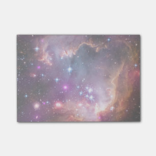 Galaktisk Rymden Lila Nebulae Post-it Block