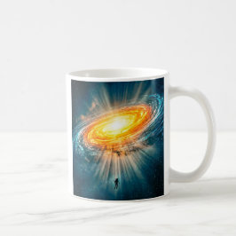 Galaktisk spiralgalax Astronaut Science Fiction Dj Kaffemugg