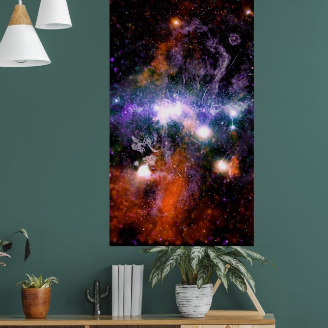 Galaktiska centrum för Vintergatan Röntgen Hubble Poster (Vardagsrum 1)