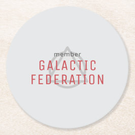 Galaktiska Federationen Underlägg Papper Rund
