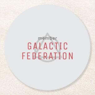 Galaktiska Federationen Underlägg Papper Rund