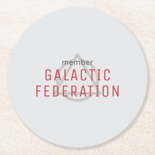 Galaktiska Federationen Underlägg Papper Rund (Framsidan)