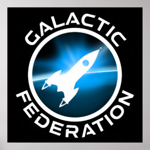 Galaktiska federationens Logotyp Poster