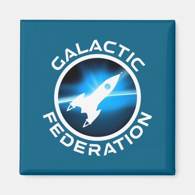 Galaktiska Federationslogotyp _1 Magnet (Framsidan)