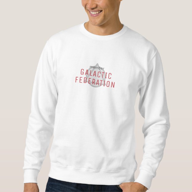 Galaktiska Federationsmedlem  Lång Ärmad Tröja (Framsida)