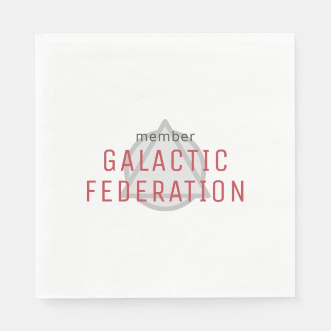 Galaktiska Federationsmedlem  Pappersservett (Framsidan)