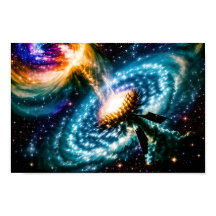 Galaktiska planeterkrafter kollidera och implode