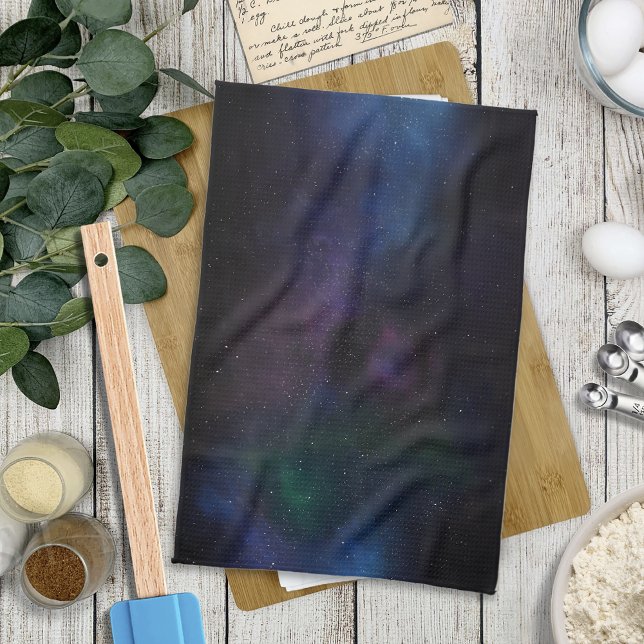Galaktiskt stjärnfält Celestial Veil Nebula Kosmis Kökshandduk (Skapare uppladdad)