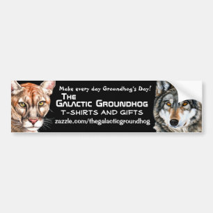 Galaktisktt Groundhog panter- & vargbildekal Bildekal